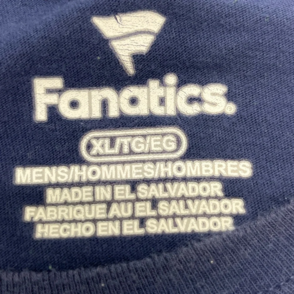 FANATICS NEW YORK‎ YANKEES BASEBALL TEE CREW NECK L NAVY PREOWNED